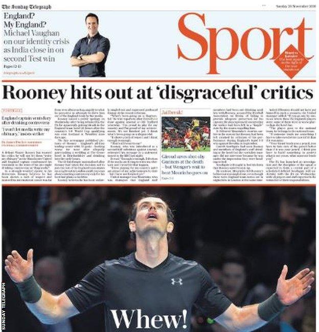 Sunday Telegraph back page