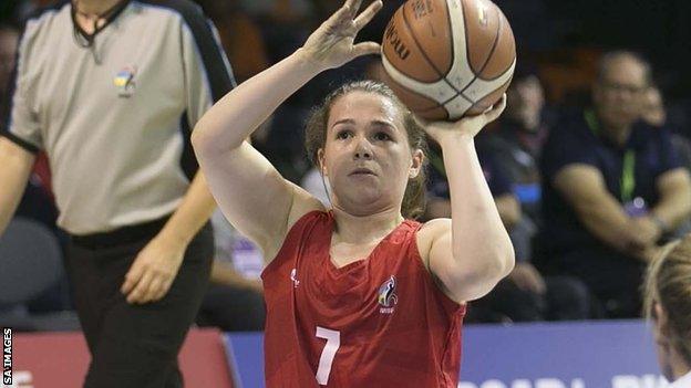 GB wheelchair basketball player Helen Freeman