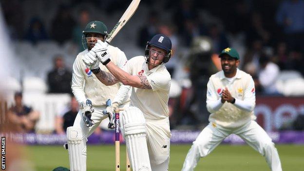 Ben Stokes in action for England