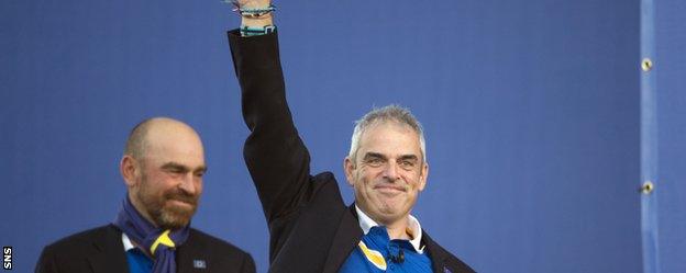 McGinley led Europe to Ryder Cup victory over the USA at Gleneagles