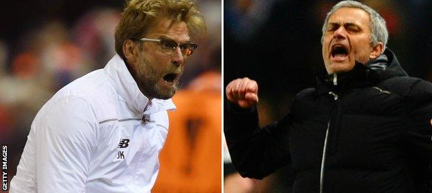 Jurgen Klopp and Jose Mourinho