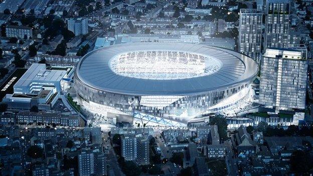 An impression of Tottenham's new ground