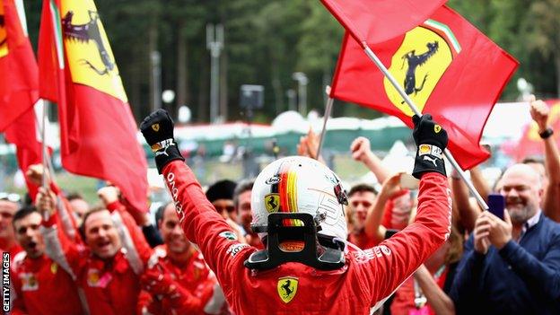 Sebastian Vettel wins the Belgian Grand Prix