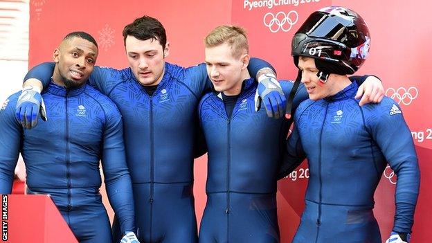 GB four-man bobsleigh at Pyeongchang