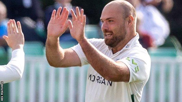 Joe Leach celebrates