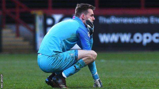 Falkirk goalkeeper Robbie Mutch