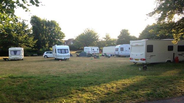 Travellers site in Kesgrave