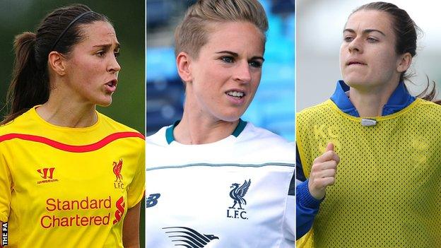 Fara Williams, Natasha Dowie, Karen Carney