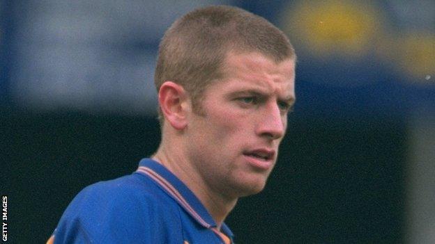 David Hughes pictured in his playing days at Shrewsbury Town, where he made 51 appearances