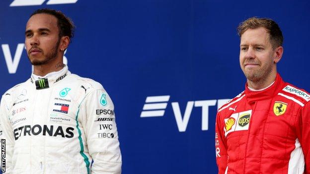 Hamilton and Vettel