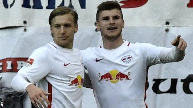 Emil Forsberg and Timo Werner