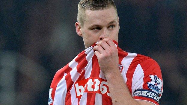 Stoke City defender Ryan Shawcross