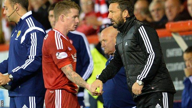 Jonny Hayes and Derek McInnes