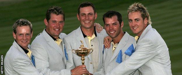 Luke Donald, Lee Westwood, David Howell, Paul Casey and Ian Poulter