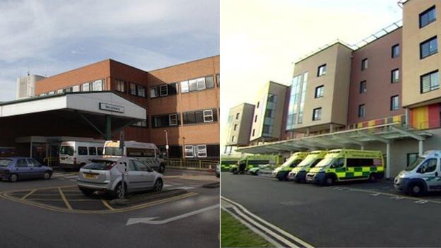 County Hospital and Royal Stoke University Hospital