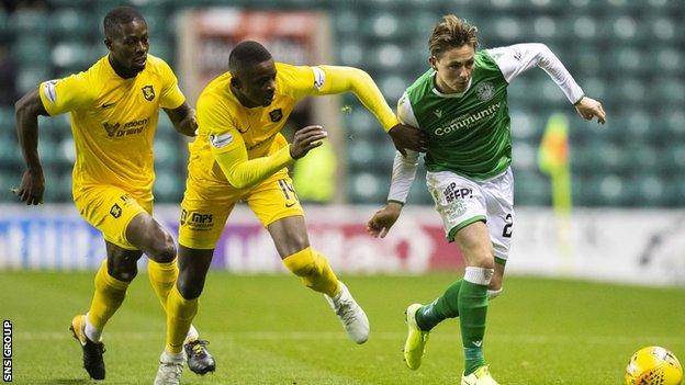 Marvin Bartley (left) says he is surprised by former team Hibs' poor start to the season