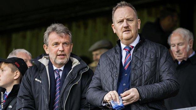 Inverness chief executive Scot Gardiner (right) signed the statement alleging "bullying and threats"