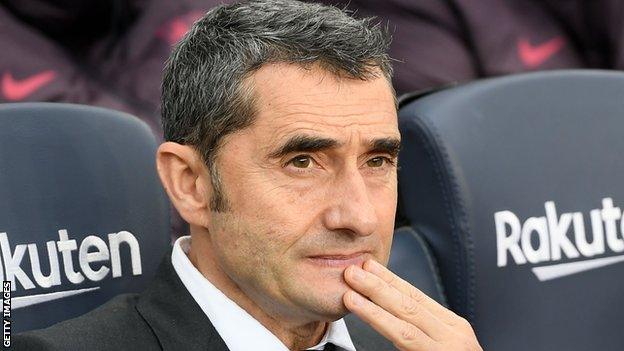 Barcelona coach Ernesto Valverde