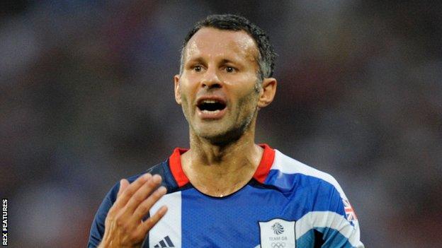 Ryan Giggs in action for Team GB at London 2012