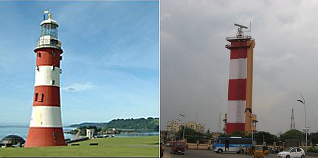 Smeatons Tower and the Madras Lighthouse