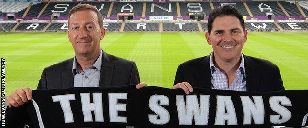 Huw Jenkins (left) with Jason Levien