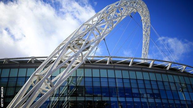 Wembley Stadium's famous arch