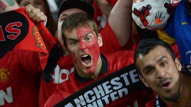 Manchester United supporters in Sydney