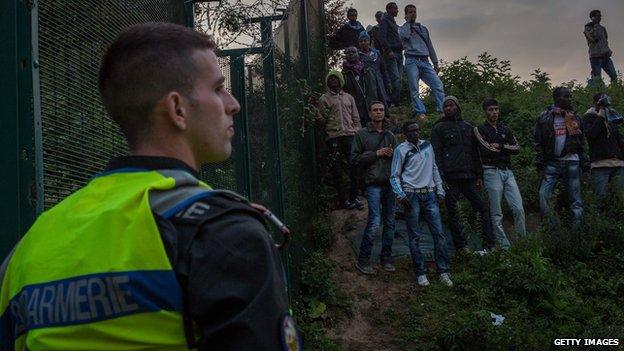 Migrants in Calais