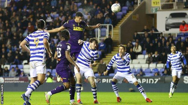 Derby centre-half Davies scores in the 90th minute