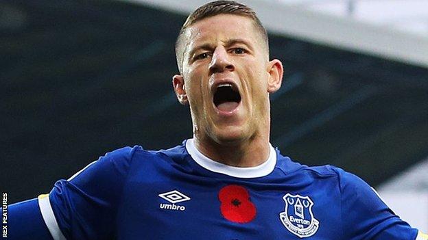 Everton midfielder Ross Barkley