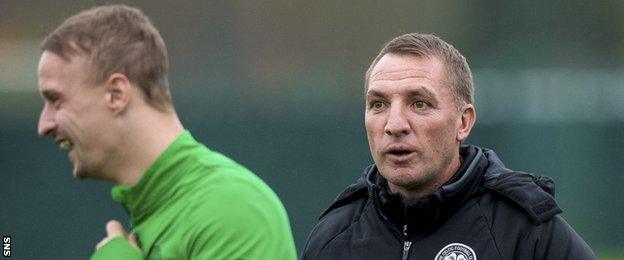 Leigh Grifiths and Brendan Rodgers