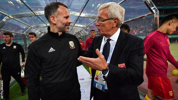 Ryan Giggs and Marcello Lippi