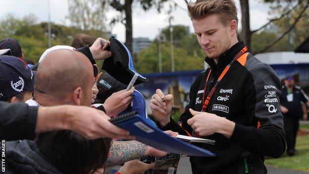 Force India driver Nico Hulkenberg