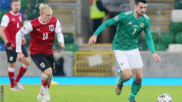 Conor McLaughlin moves forward for Northern Ireland against Austria