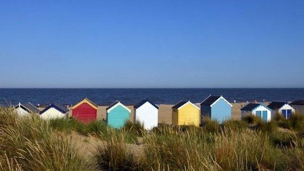 Beach huts