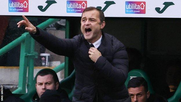 Hibs manager Shaun Maloney