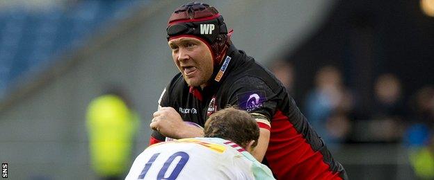 Edinburgh's WP Neil in action against Harlequins