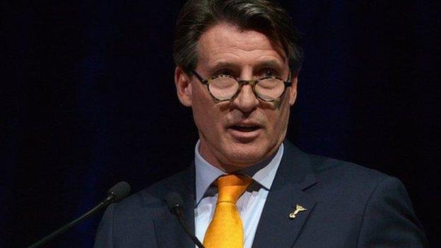 IAAF president Lord Sebastian Coe