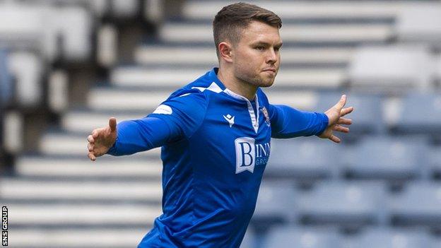 Glenn Middleton scored in St Johnstone's Scottish Cup semi-final win against St Mirren