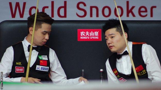 Ding Junhui and Xiao Guodong