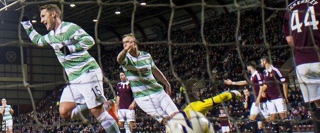 Celtic beating Hearts in 2014