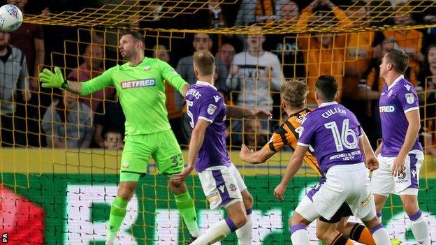 Jarrod Bowen scoring his first against Bolton