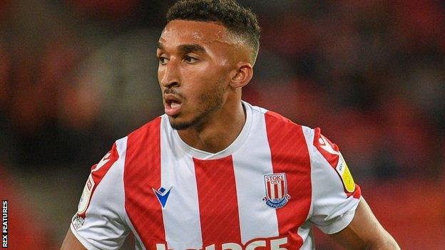 Jacob Brown headed Stoke City level just three minutes after Huddersfield had gone ahead