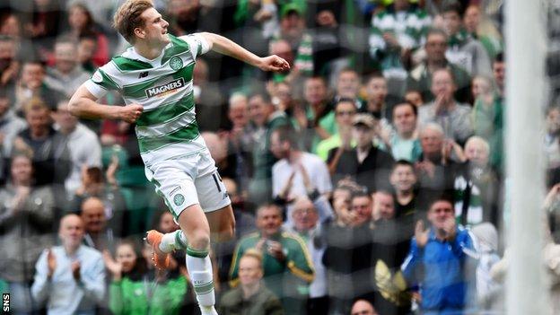 Stuart Armstrong netted twice in Celtic's 4-2 win over Inverness CT