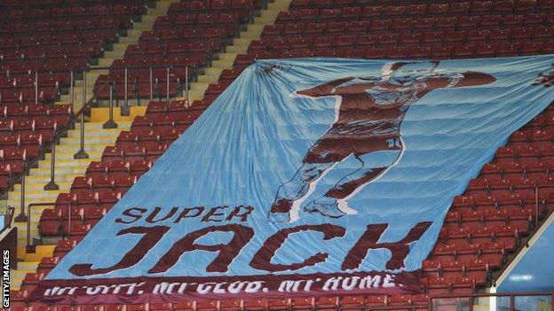 Banner of Jack Grealish at Villa Park