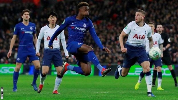 Hudson-Odoi made a second successive start in the Carabao Cup defeat by Tottenham on Tuesday