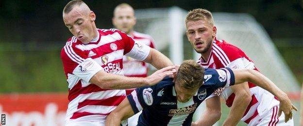 Hamilton and Ross County players