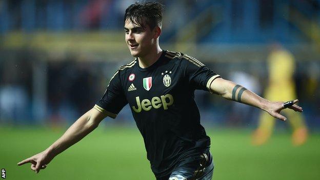 Juventus goalscorer Paulo Dybala