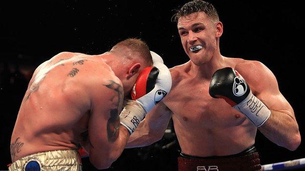 Callum Smith (right) has 22 wins from 22 fights