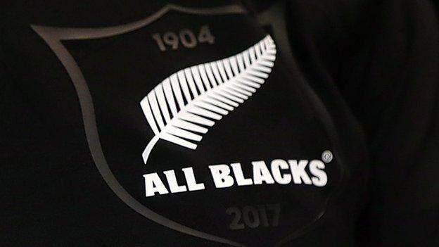 The new All Blacks shirt badge